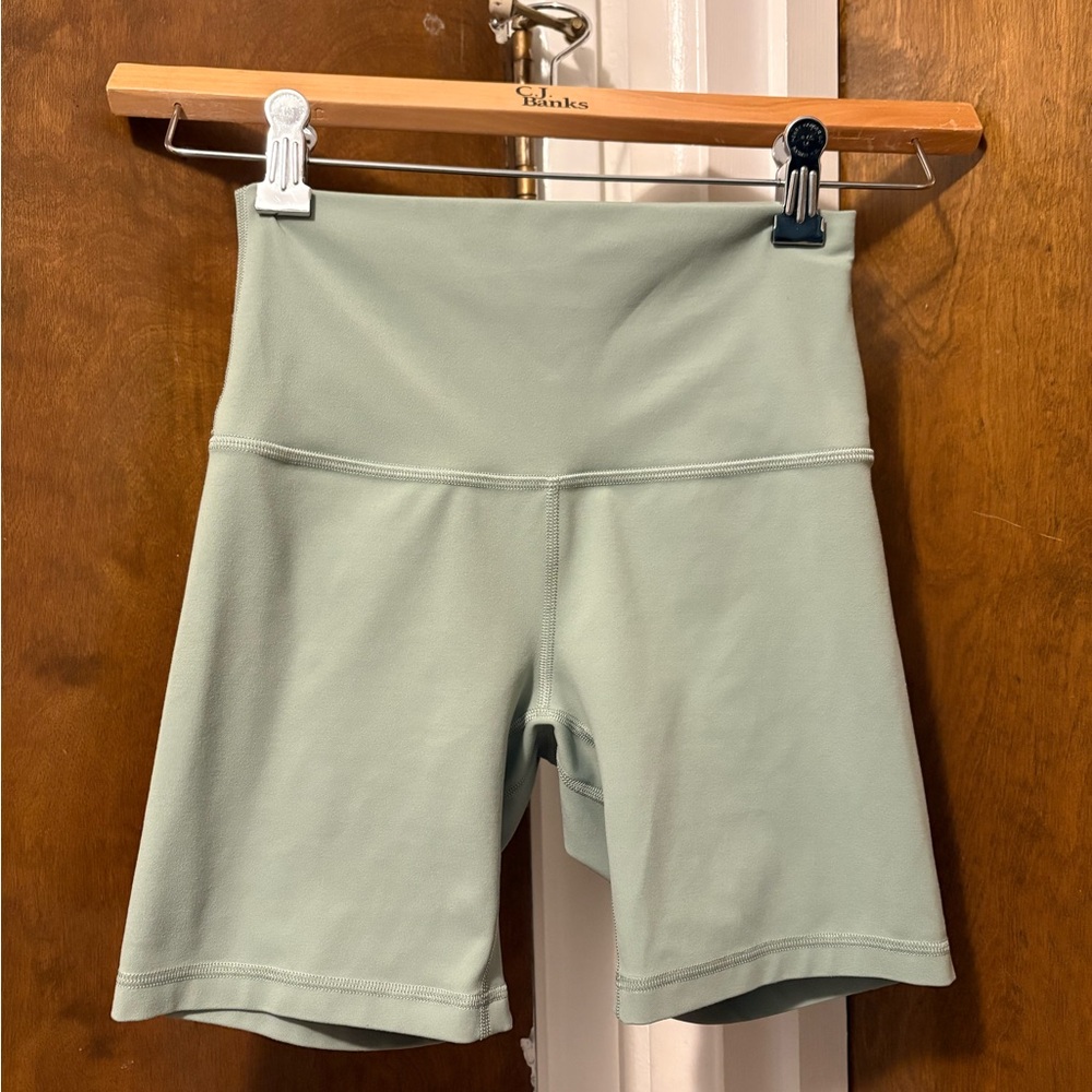 lululemon athletica Align High-Rise Sage Green 6” Bike Shorts